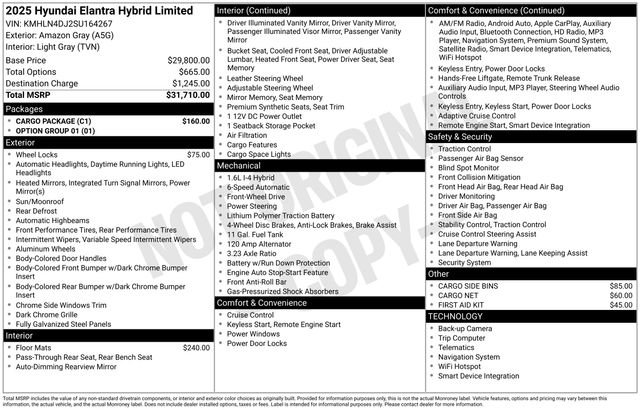 Used 2025 Hyundai Elantra Limited w/ Cargo Package image 30