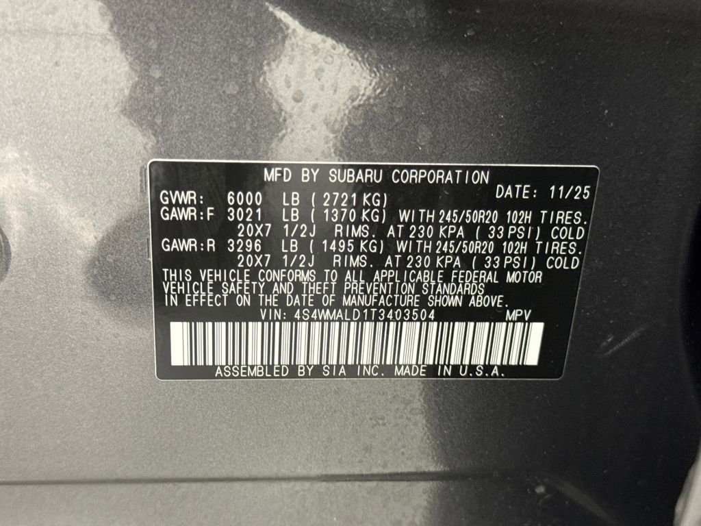 New 2026 Subaru Ascent Bronze Edition image 30