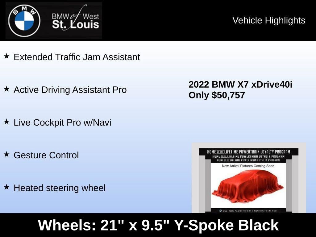 Used 2022 BMW X7 xDrive40i w/ Premium Package image 30
