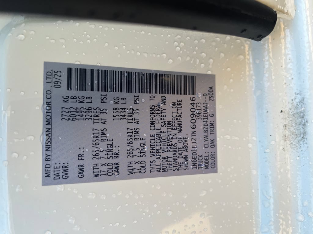 New 2026 Nissan Frontier SV w/ All-Weather Content Package RWD image 13