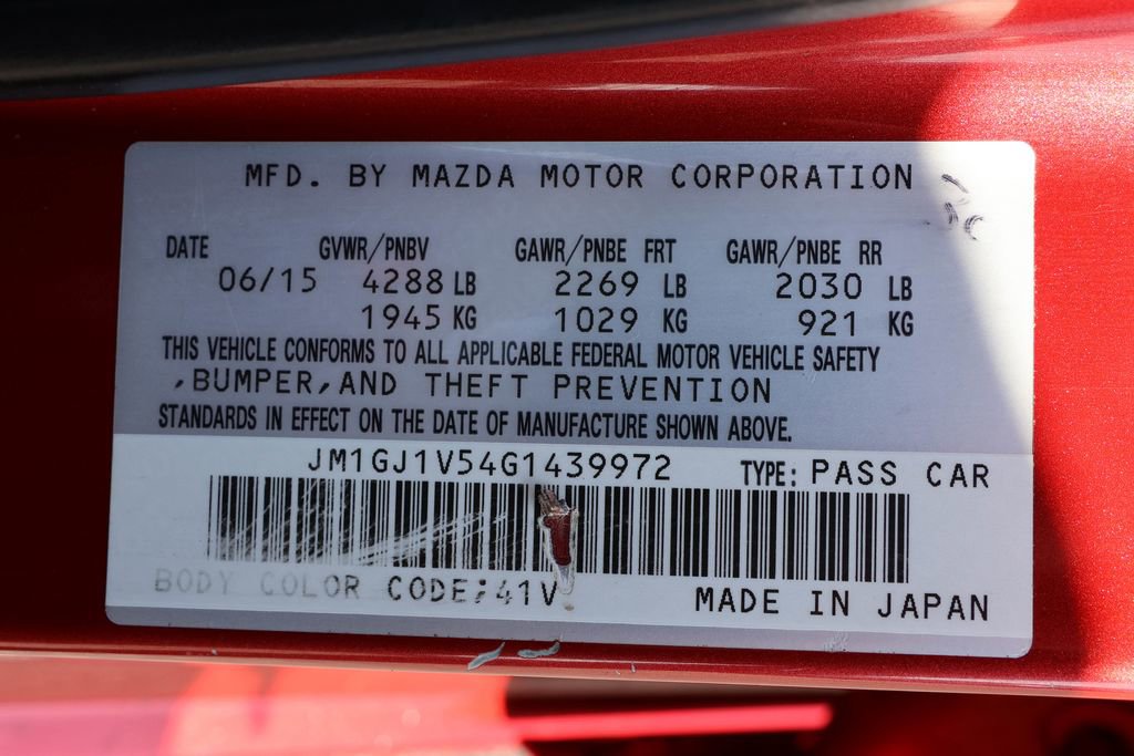 Used 2016 MAZDA MAZDA6 Touring image 41