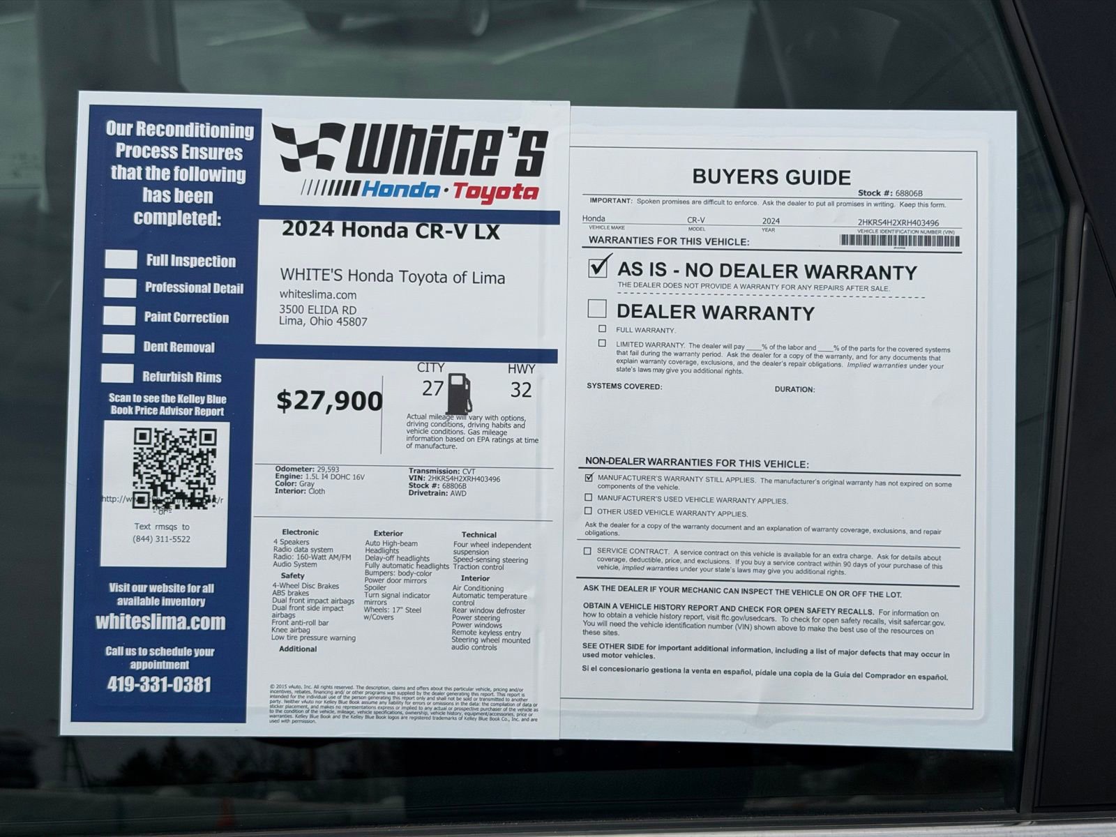 Used 2024 Honda CR-V LX image 33