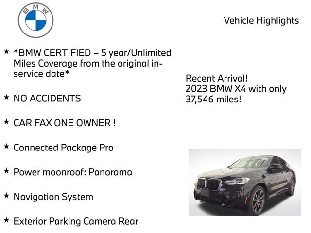 Certified 2023 BMW X4 M40i AWD/4WD image 4