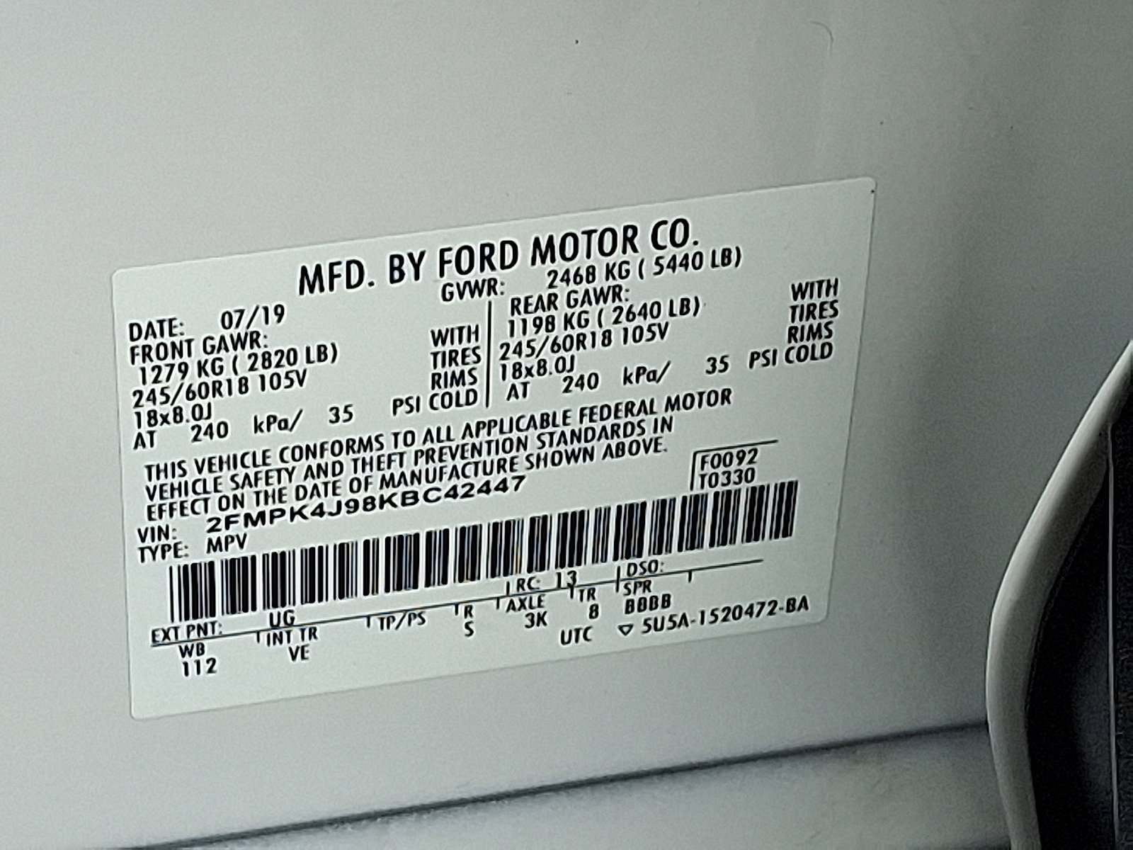 Used 2019 Ford Edge SEL w/ Equipment Group 201A image 27