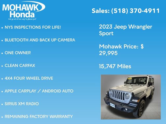 Used 2023 Jeep Wrangler Sport AWD/4WD image 7