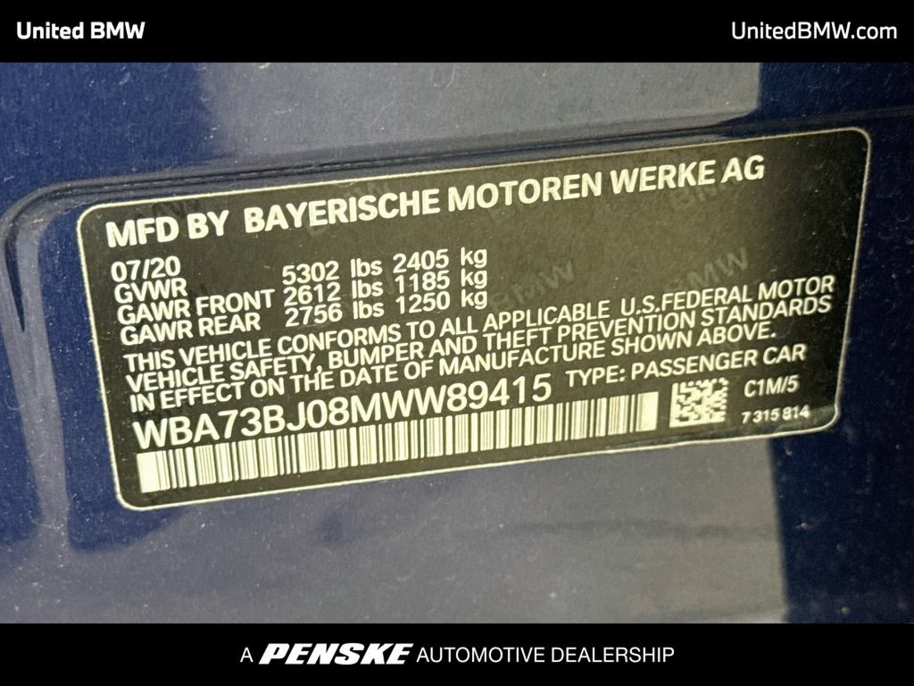Used 2021 BMW 540i xDrive w/ M Sport Package AWD/4WD image 15