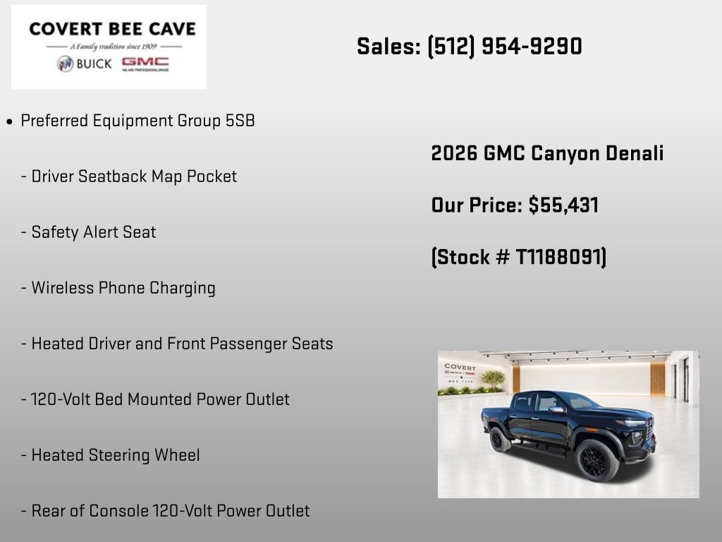 New 2026 GMC Canyon Denali w/ LPO, Denali Black Edition AWD/4WD image 20