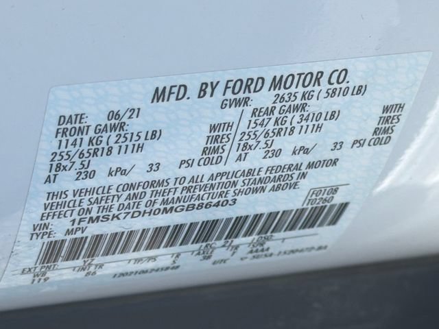 Used 2021 Ford Explorer XLT RWD image 33