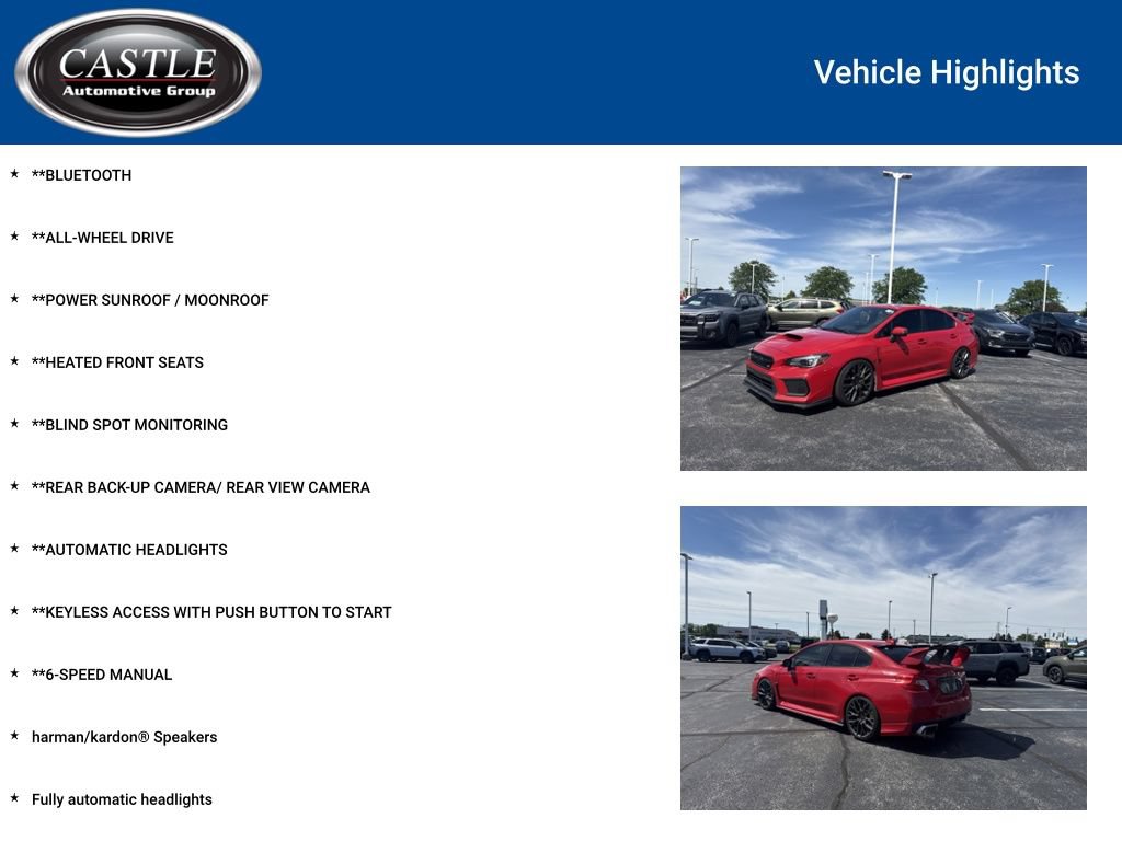Used 2019 Subaru WRX STI Limited AWD/4WD image 3