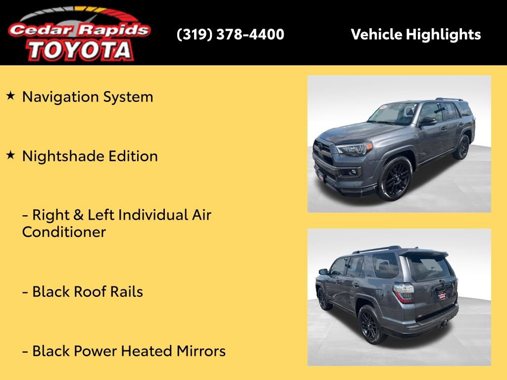 Certified 2021 Toyota 4Runner Nightshade AWD/4WD image 27