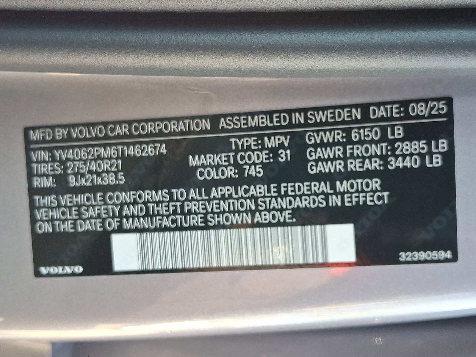 New 2026 Volvo XC90 B6 Ultra w/ Protection Package Premier image 13
