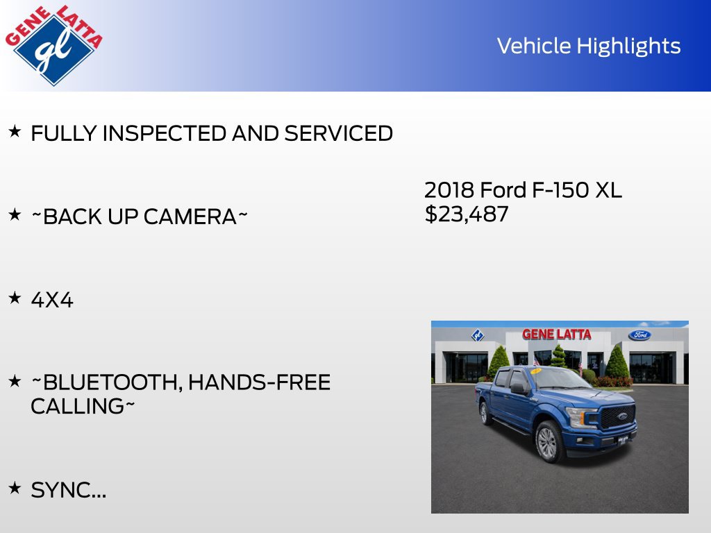 Used 2018 Ford F150 XL w/ Equipment Group 101A Mid AWD/4WD image 32