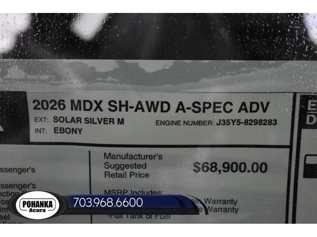 New 2026 Acura MDX A-Spec w/ Advance Package AWD/4WD image 38