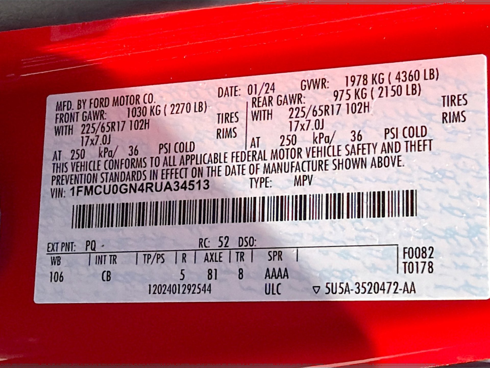 Used 2024 Ford Escape Active w/ Tech Pack #1 FWD image 33