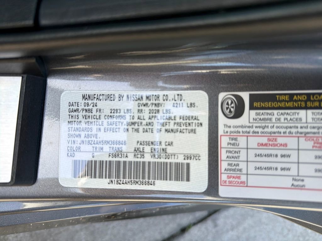 Used 2024 Nissan Z Sport w/ Floor Mat Package image 30