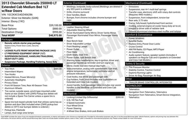 Used 2013 Chevrolet Silverado 2500 LT image 17