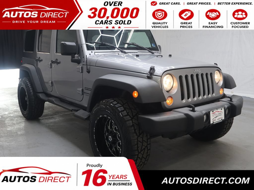 Used 2018 Jeep Wrangler Unlimited Sport S AWD/4WD image 1