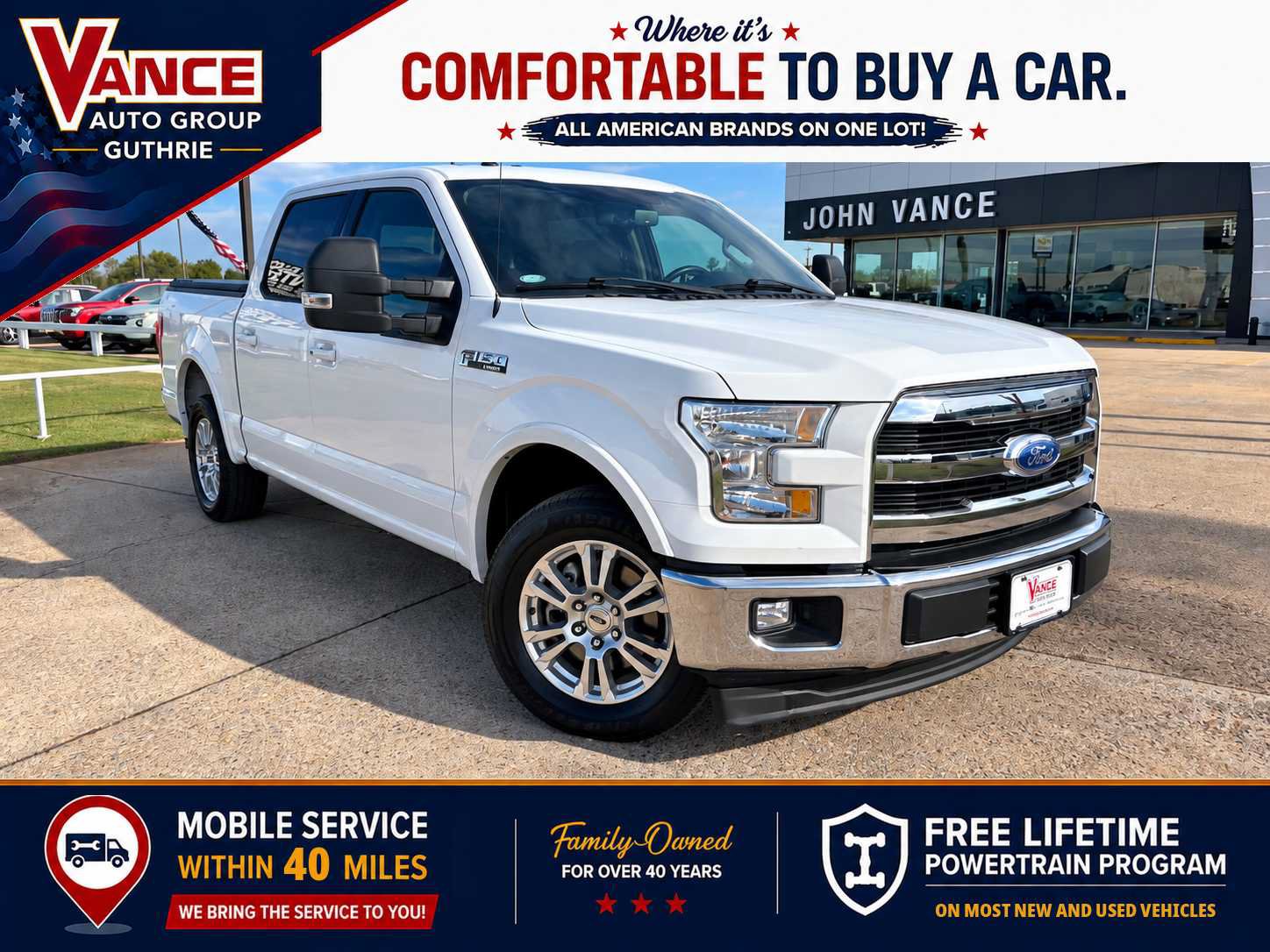 Used 2017 Ford F150 Lariat w/ Equipment Group 501A Mid RWD image 1
