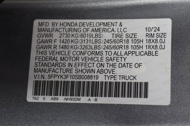 Used 2025 Honda Ridgeline Sport image 27