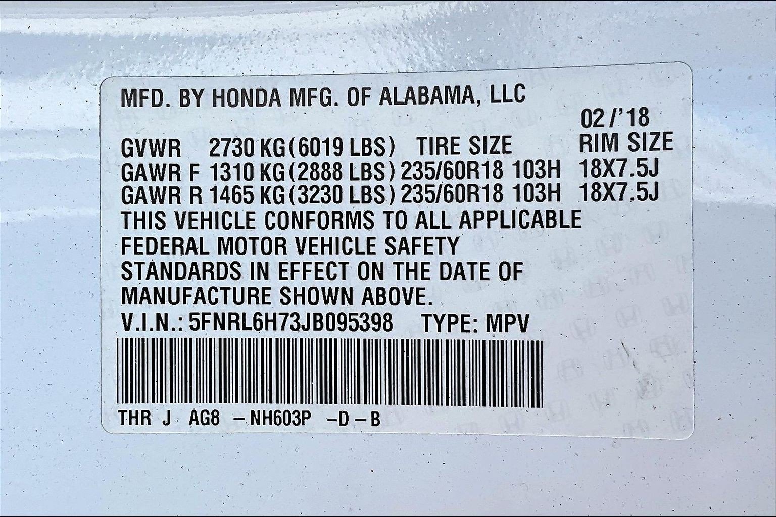Used 2018 Honda Odyssey EX-L image 19
