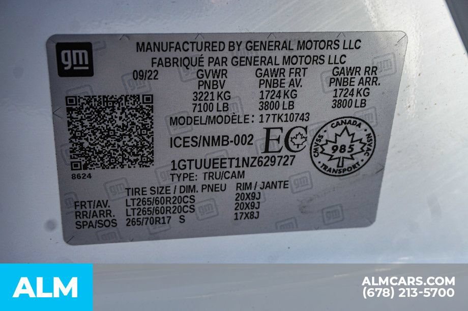 Used 2022 GMC Sierra 1500 AT4 AWD/4WD image 62