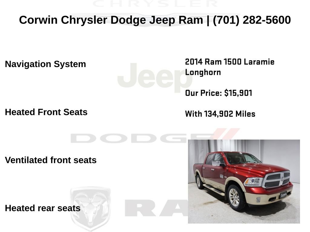 Used 2014 RAM 1500 Laramie Longhorn w/ Convenience Group image 13