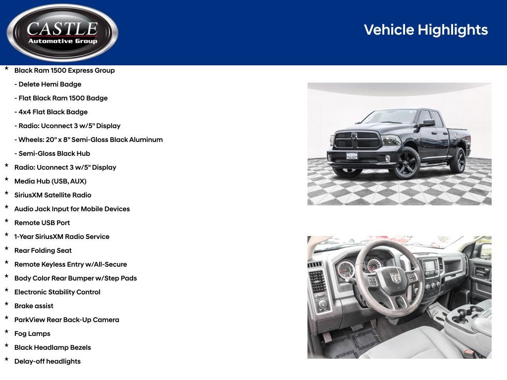 Used 2017 RAM 1500 Express w/ Black Ram 1500 Express Group AWD/4WD image 7
