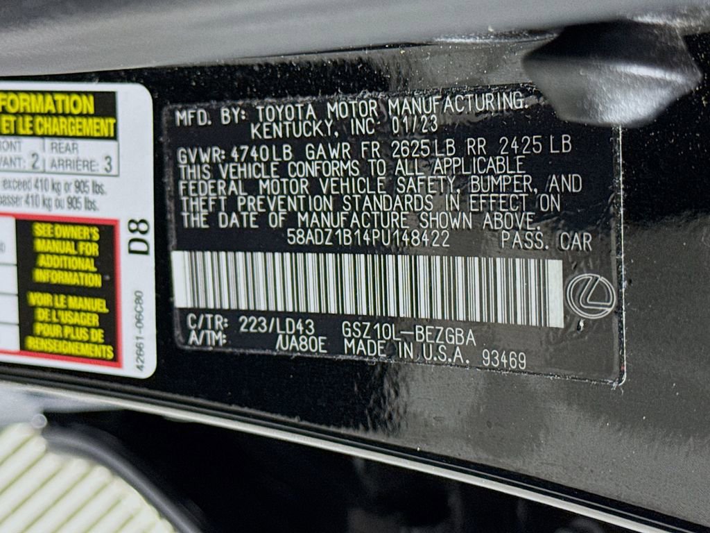 Certified 2023 Lexus ES 350 w/ Premium Package FWD image 32