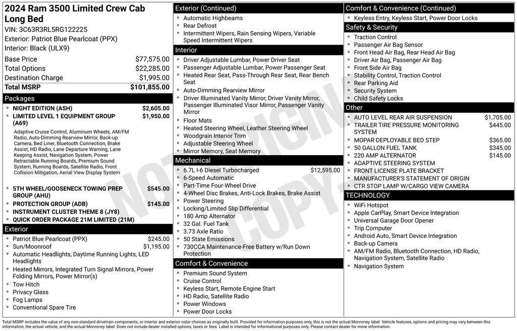 Certified 2024 RAM 3500 Limited w/ Night Edition image 51
