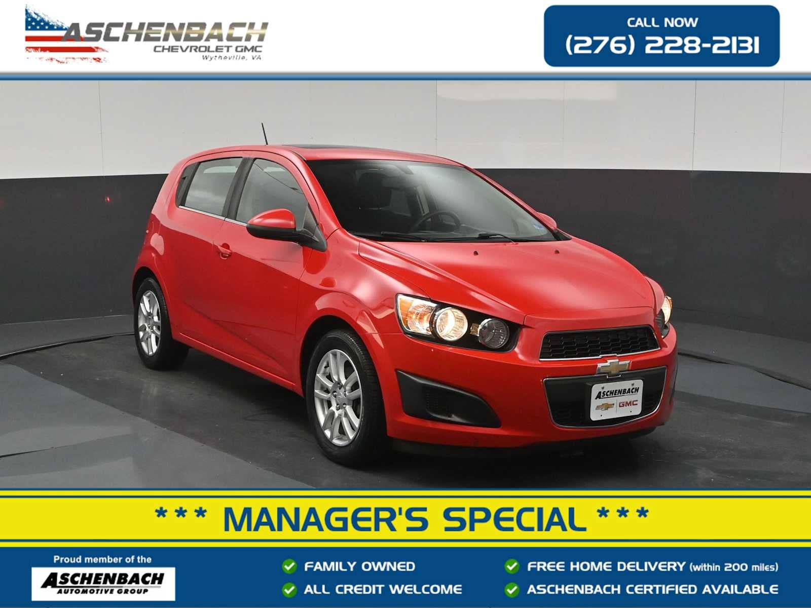 Used 2015 Chevrolet Sonic LT w/ Fun and Sun Package FWD image 1