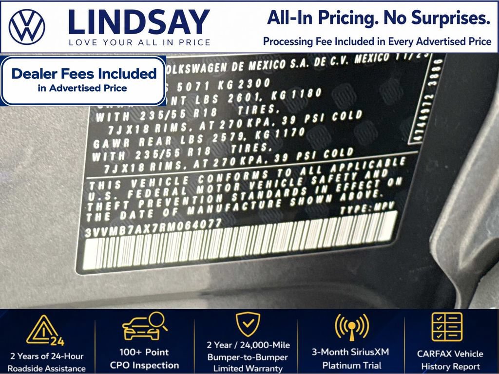 Used 2024 Volkswagen Tiguan SE w/ Panoramic Sunroof Package AWD/4WD image 27