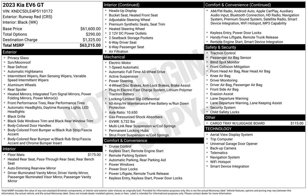 Certified 2023 Kia EV6 GT AWD/4WD image 42