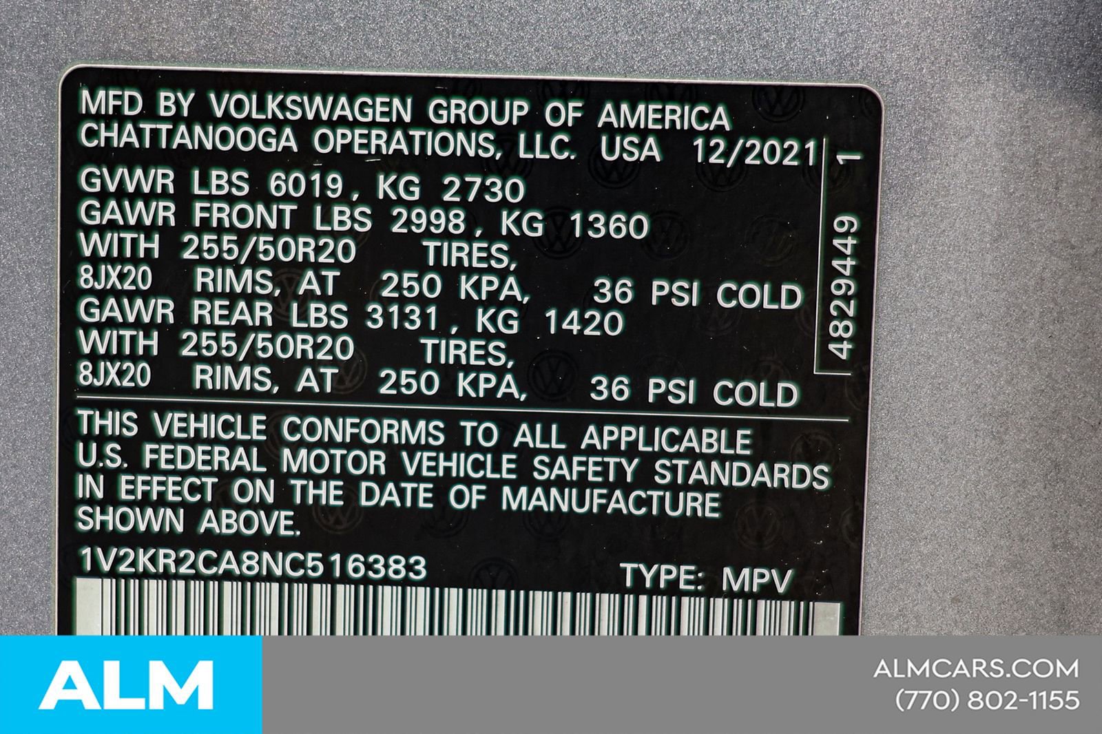 Used 2022 Volkswagen Atlas SE AWD/4WD image 56