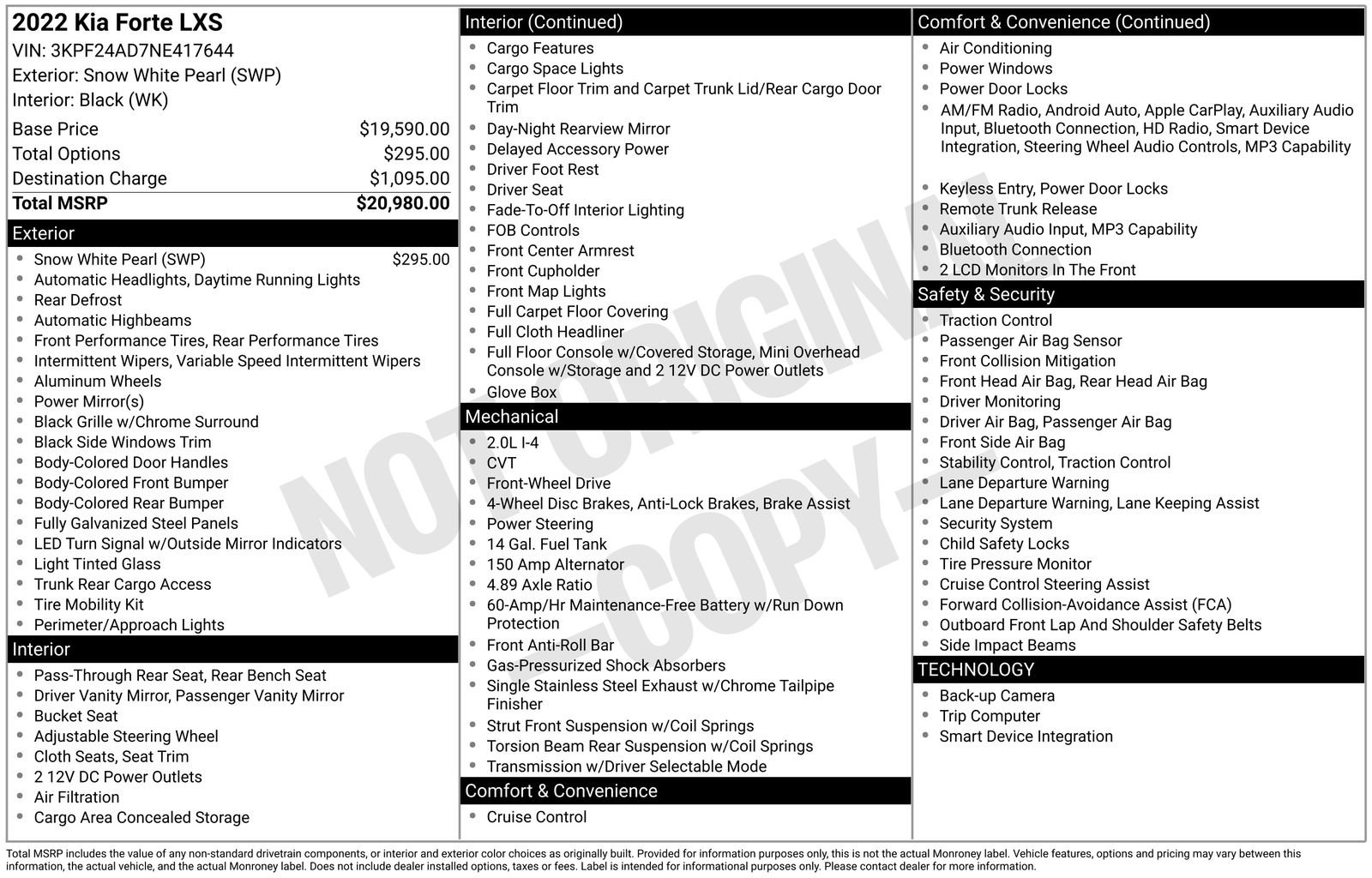 Used 2022 Kia Forte LXS image 32
