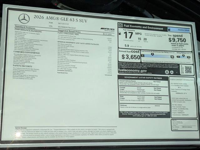 New 2026 Mercedes-Benz GLE 63 AMG S image 19