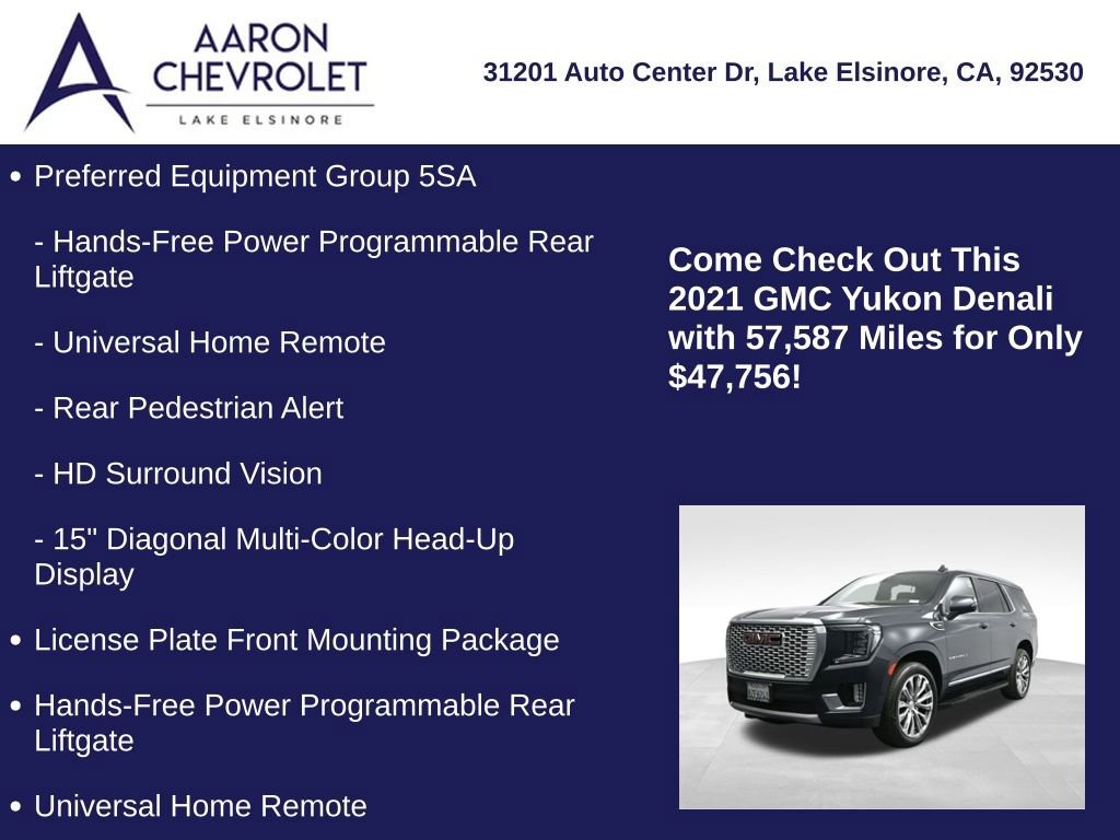 Used 2021 GMC Yukon Denali AWD/4WD image 15