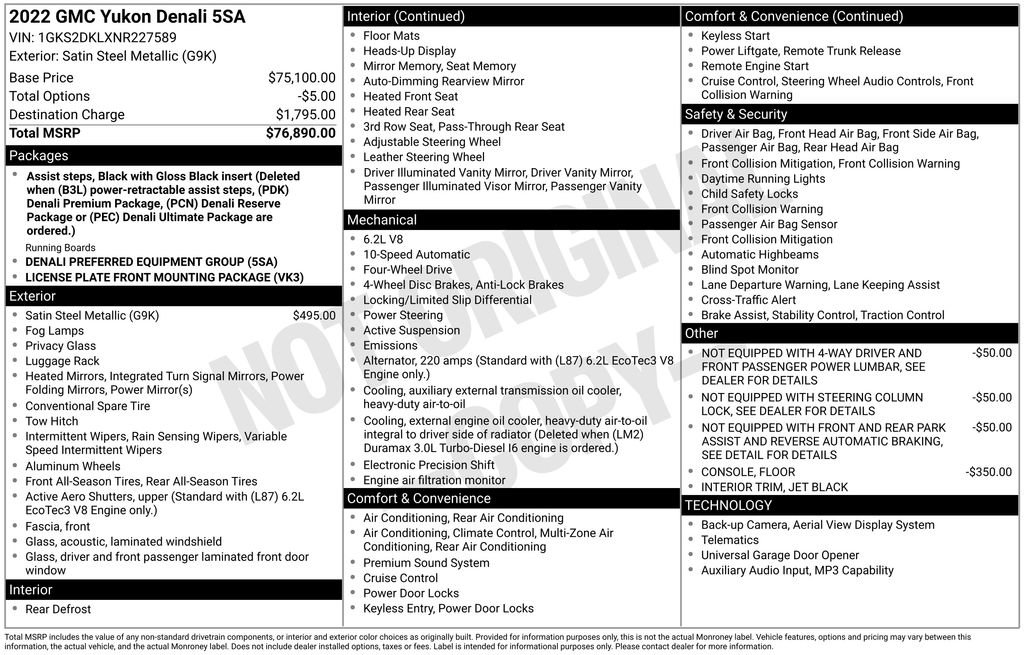 Certified 2022 GMC Yukon Denali image 14