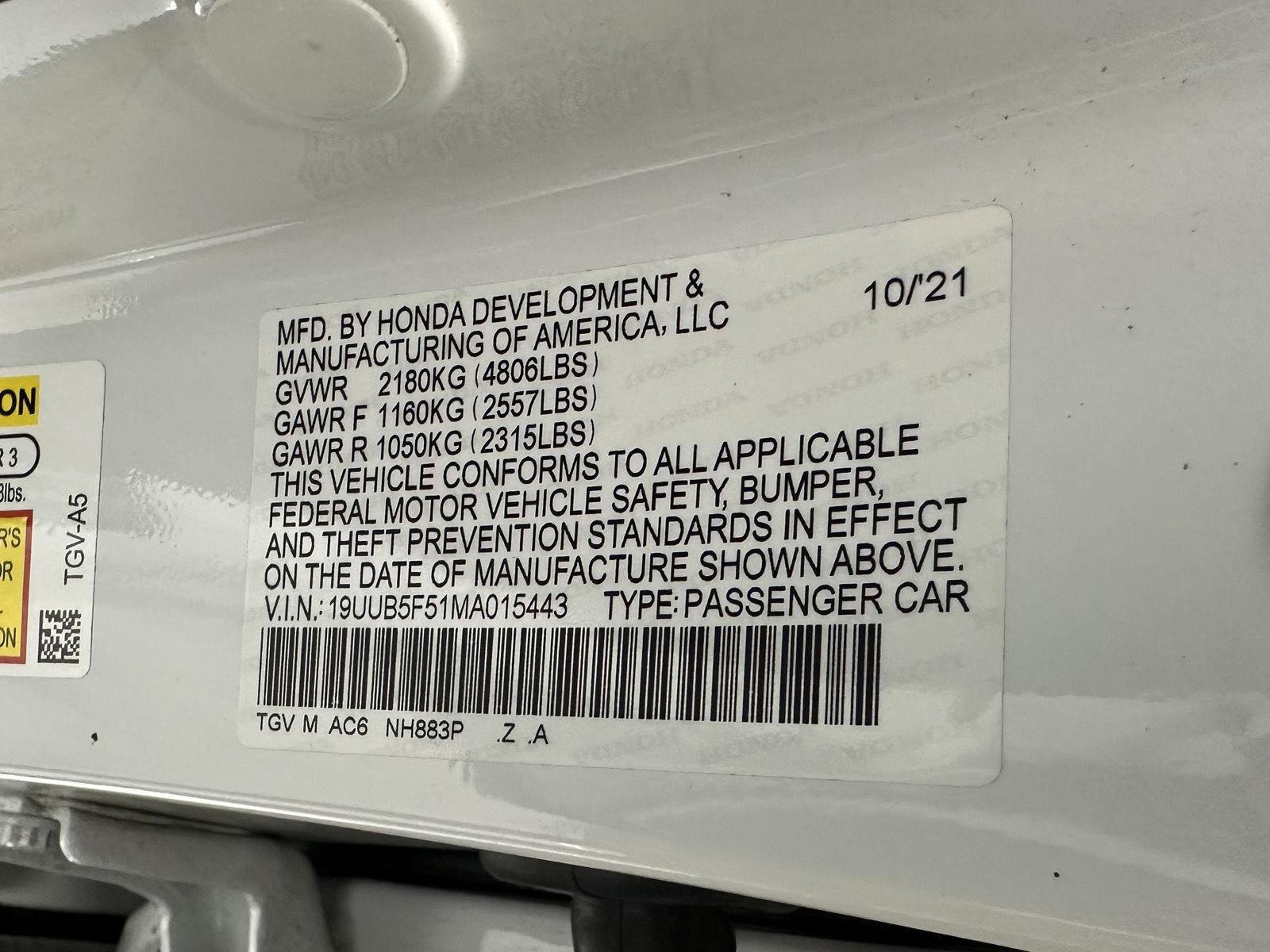 Used 2021 Acura TLX w/ A-SPEC Pkg image 12