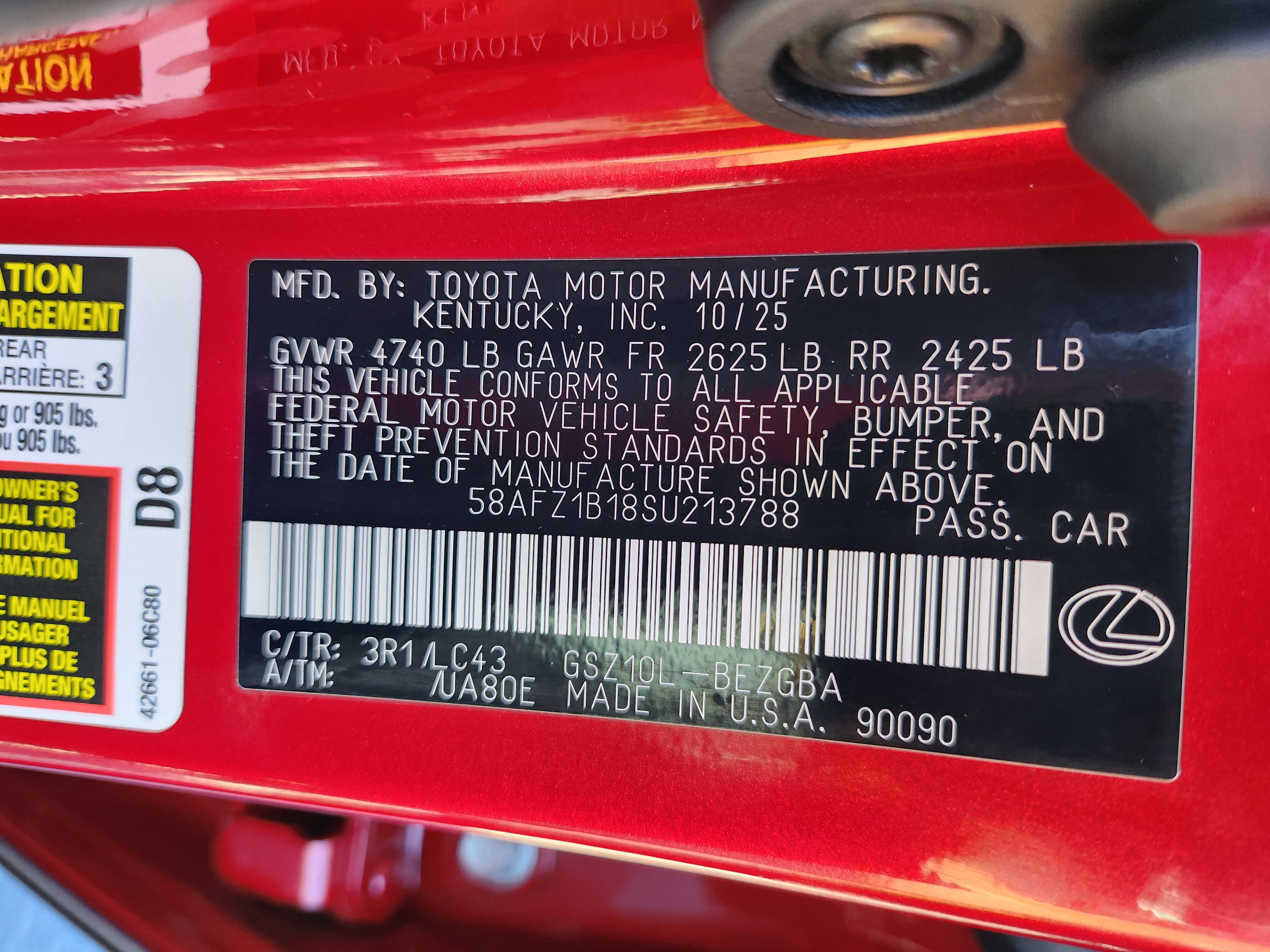 New 2025 Lexus ES 350 Ultra Luxury image 37