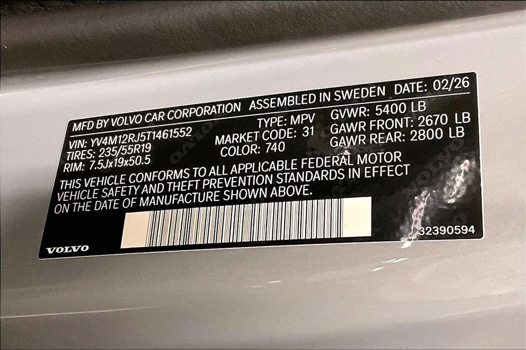 New 2026 Volvo XC60 B5 Core w/ Protection Package Premier image 8