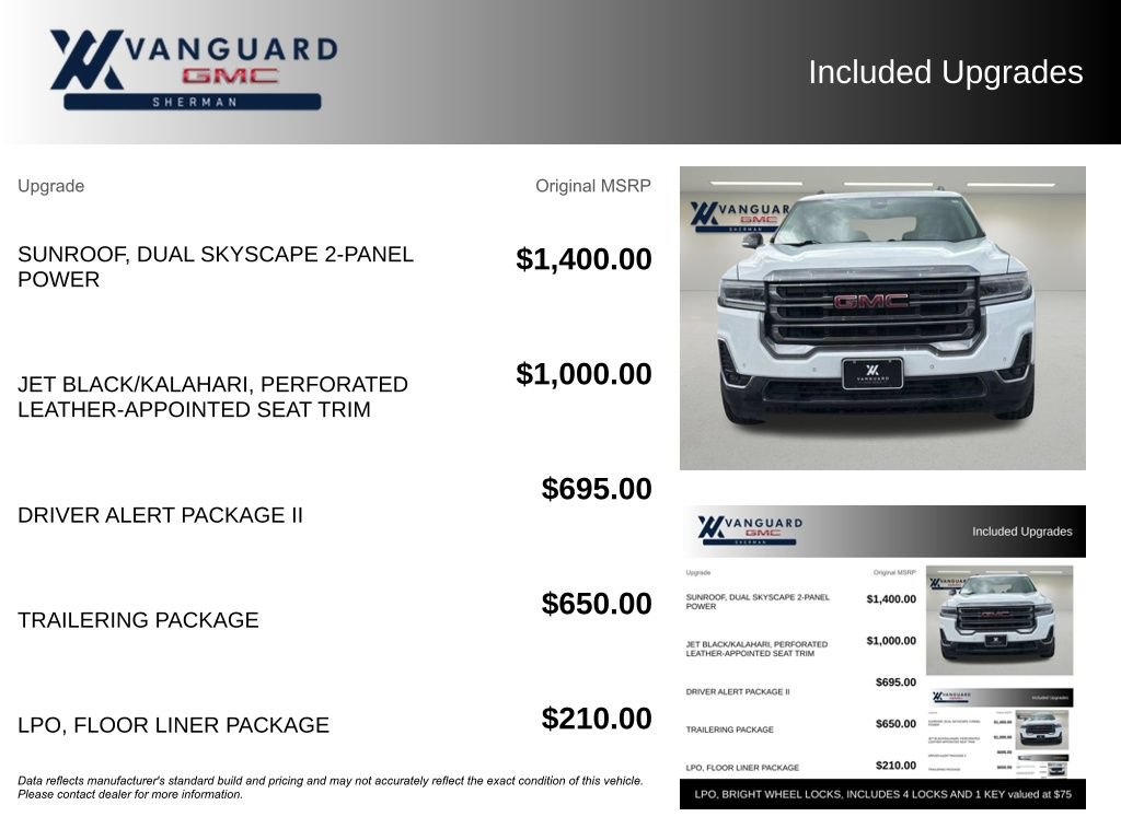 Used 2020 GMC Acadia AT4 w/ Driver Alert Package II AWD/4WD image 9