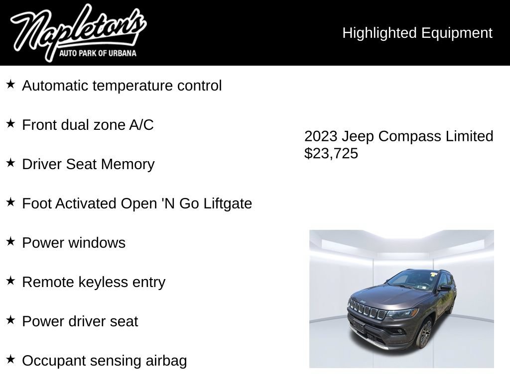 Used 2023 Jeep Compass Limited w/ Elite Group AWD/4WD image 7