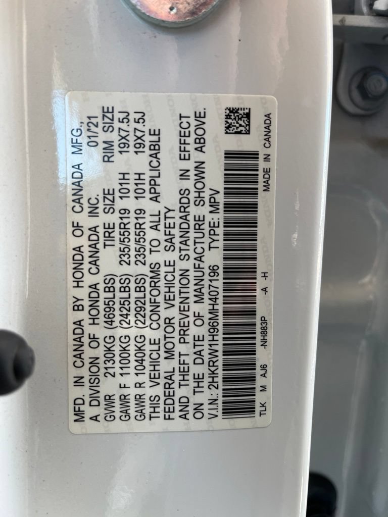 Certified 2021 Honda CR-V Touring image 10