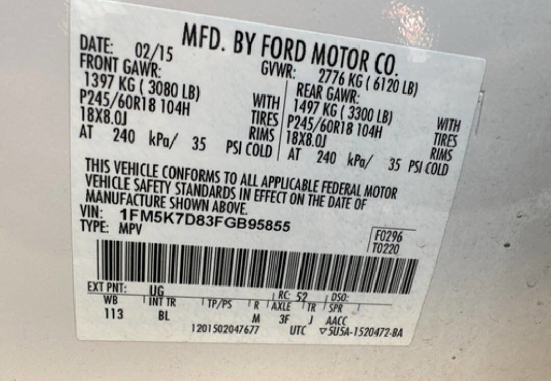 Used 2015 Ford Explorer XLT w/ Equipment Group 202B image 20