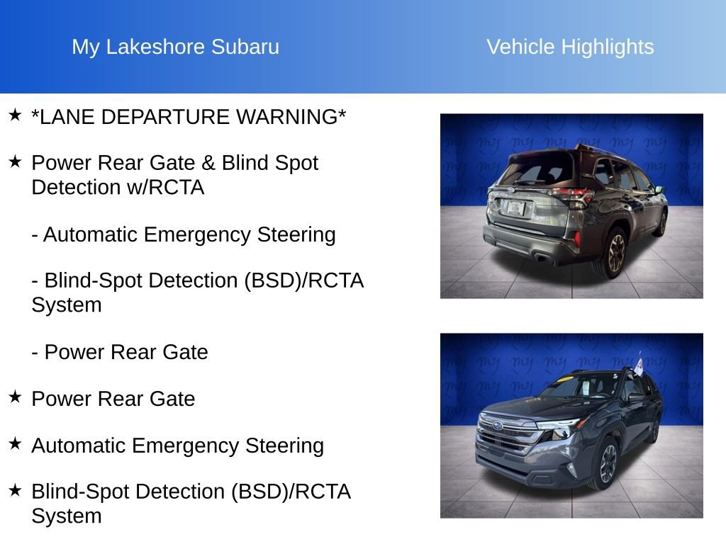 Certified 2025 Subaru Forester Premium AWD/4WD image 7