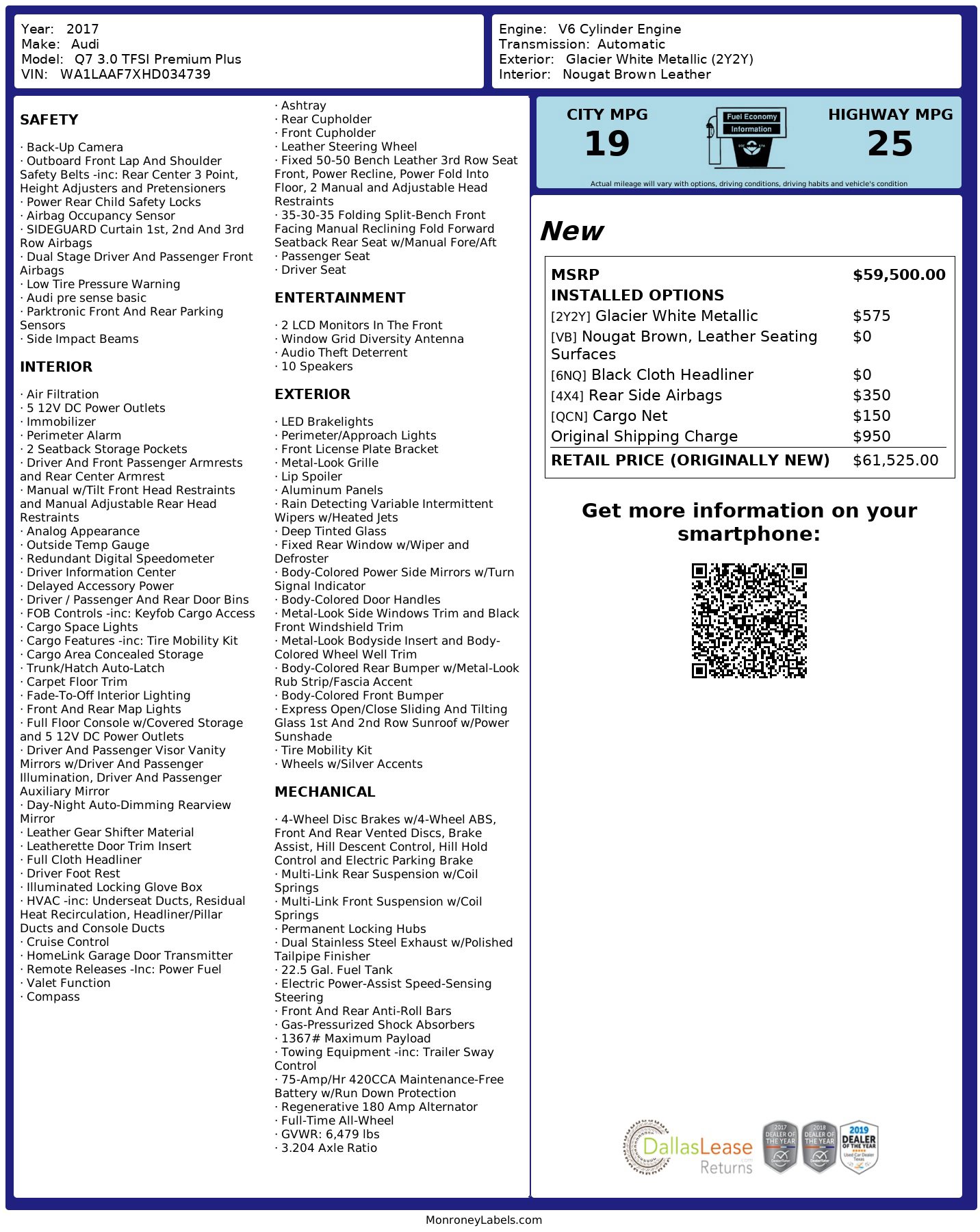 Used 2017 Audi Q7 3.0T Premium Plus image 3