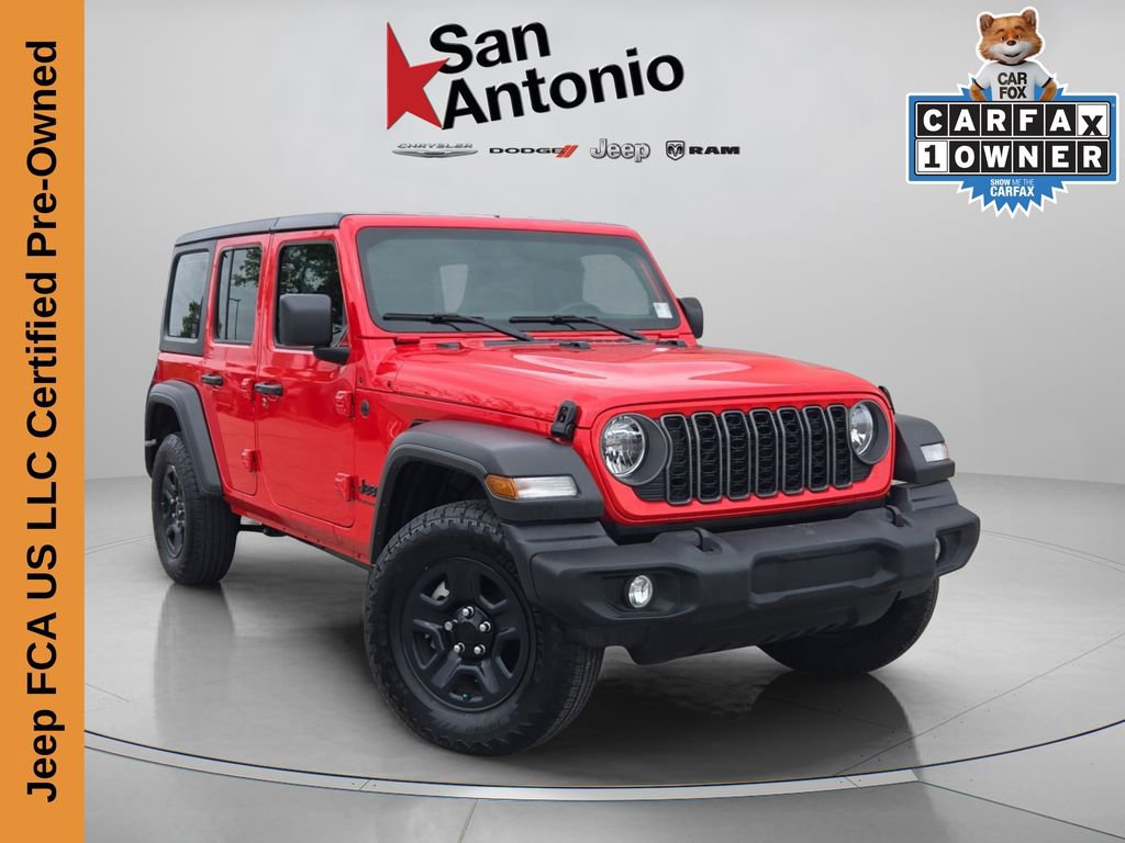 Certified 2025 Jeep Wrangler Sport image 1