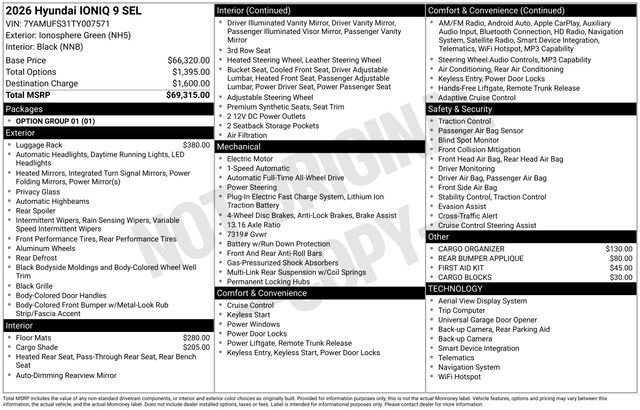 New 2026 Hyundai Ioniq 9 SEL image 4