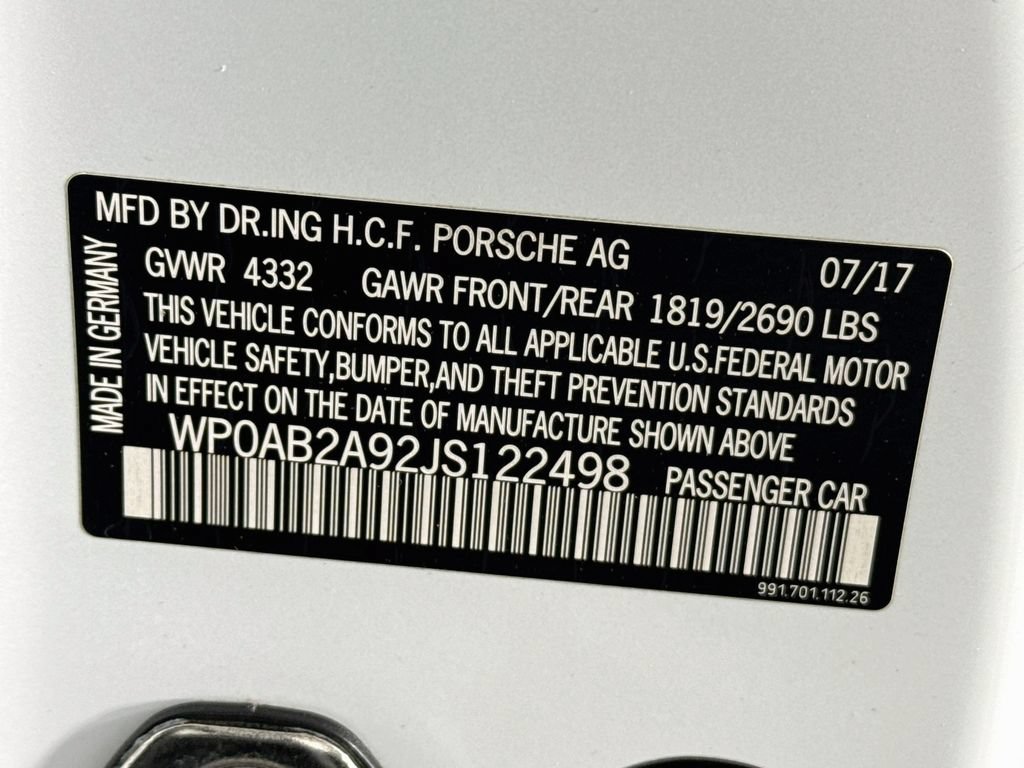 Certified 2018 Porsche 911 Carrera 4S AWD/4WD image 30