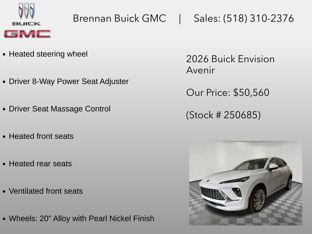 New 2026 Buick Envision Avenir AWD/4WD image 12